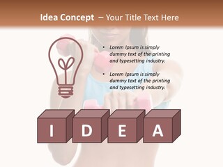 Portrait Female Girl PowerPoint Template