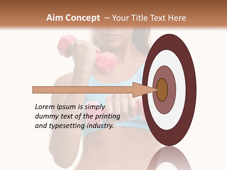 Portrait Female Girl PowerPoint Template