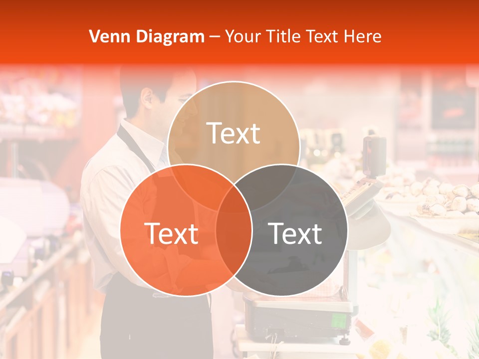 A Man Is Paying Something At A Cash Register PowerPoint Template