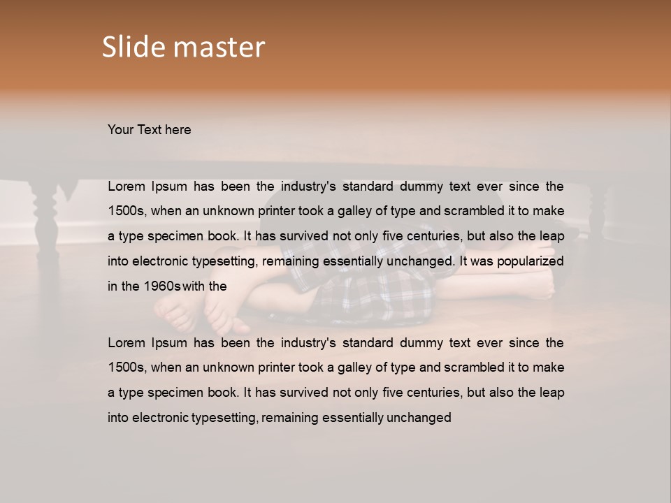 Human Caucasian Body PowerPoint Template