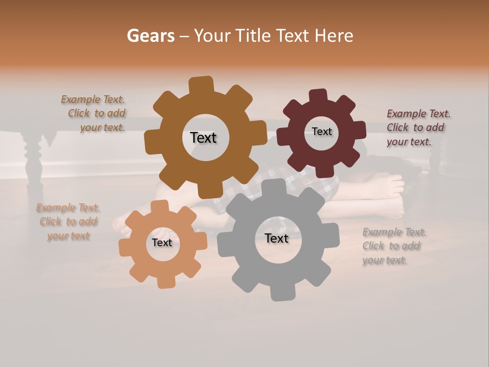 Human Caucasian Body PowerPoint Template