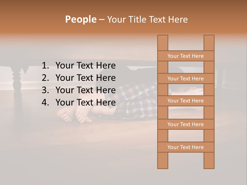 Human Caucasian Body PowerPoint Template