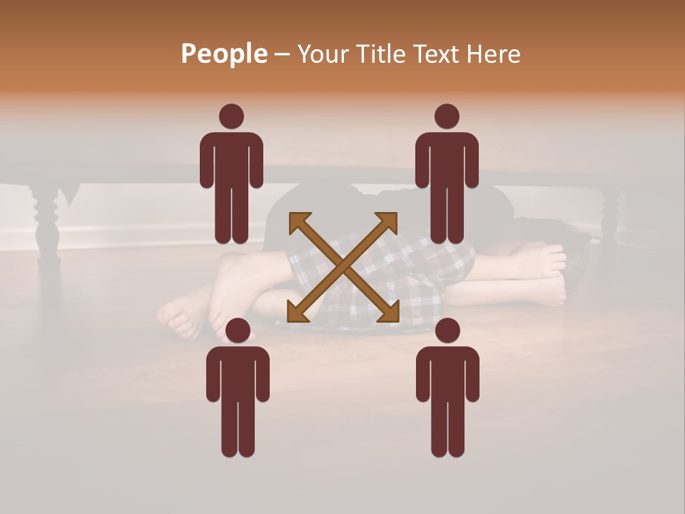 Human Caucasian Body PowerPoint Template