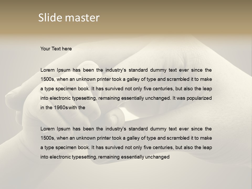 Human Caucasian Body PowerPoint Template