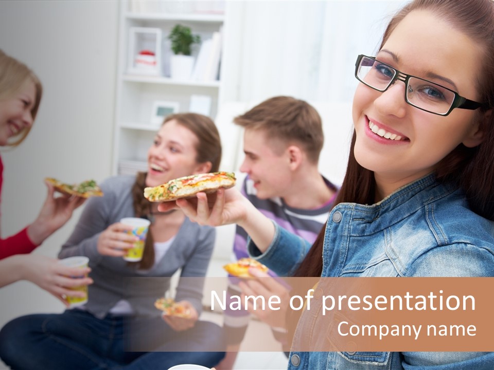 Tasty Baked Piece PowerPoint Template