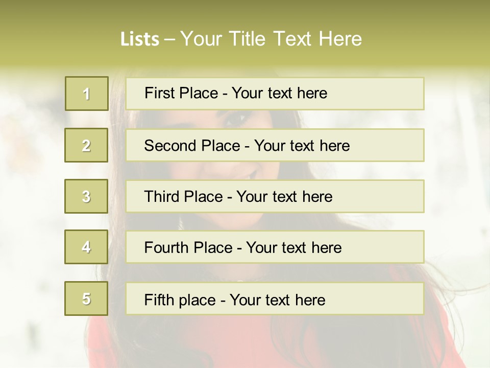 Lady Hispanic Female PowerPoint Template