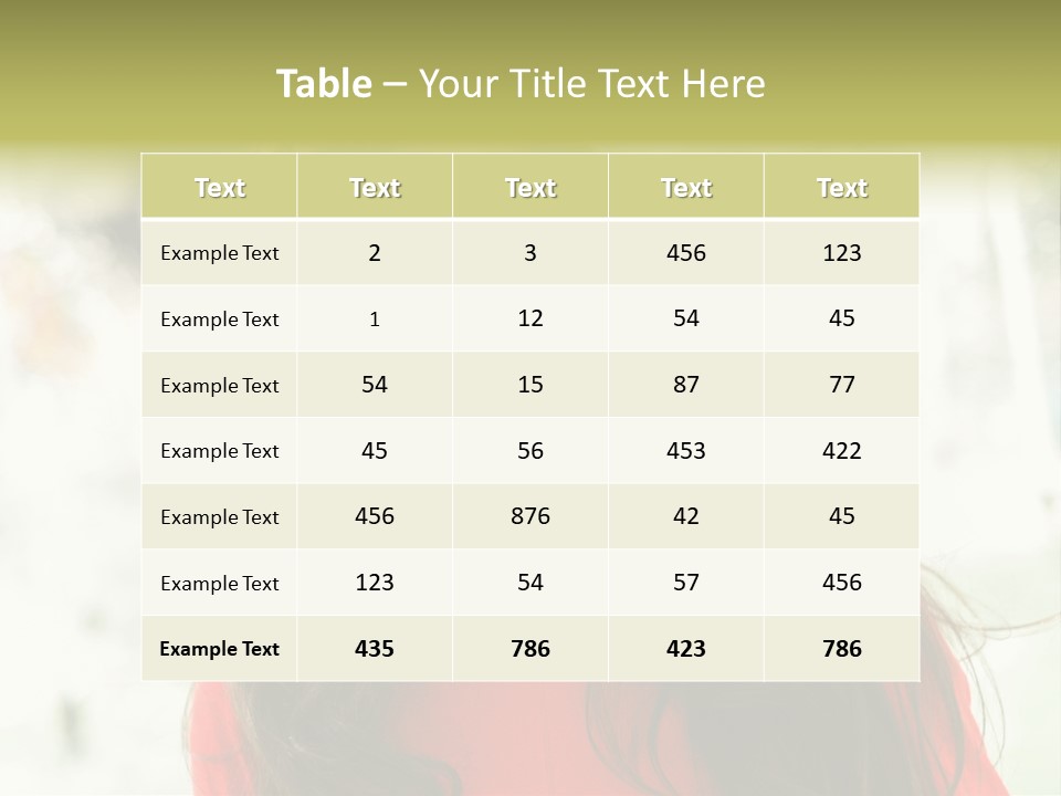 Lady Hispanic Female PowerPoint Template