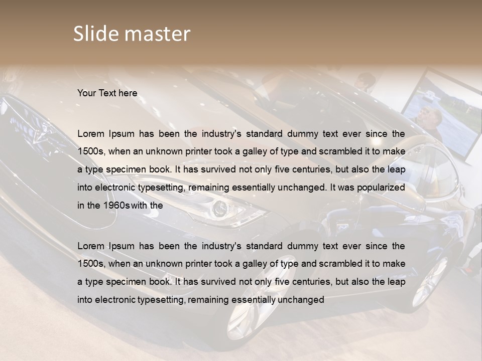 Vehicle Michigan Naias PowerPoint Template