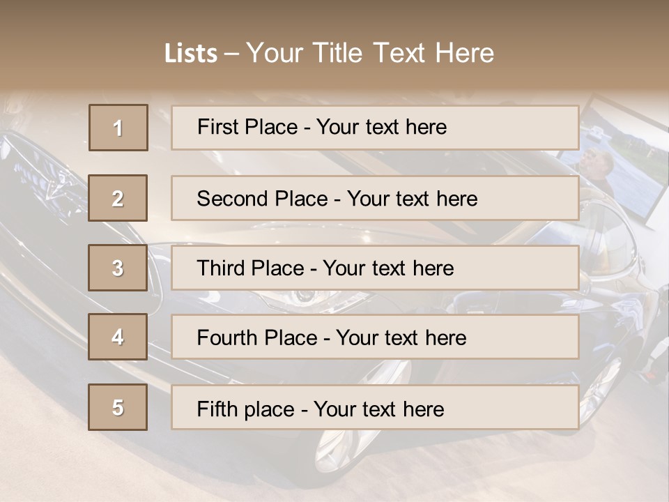 Vehicle Michigan Naias PowerPoint Template