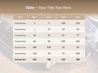 Vehicle Michigan Naias PowerPoint Template