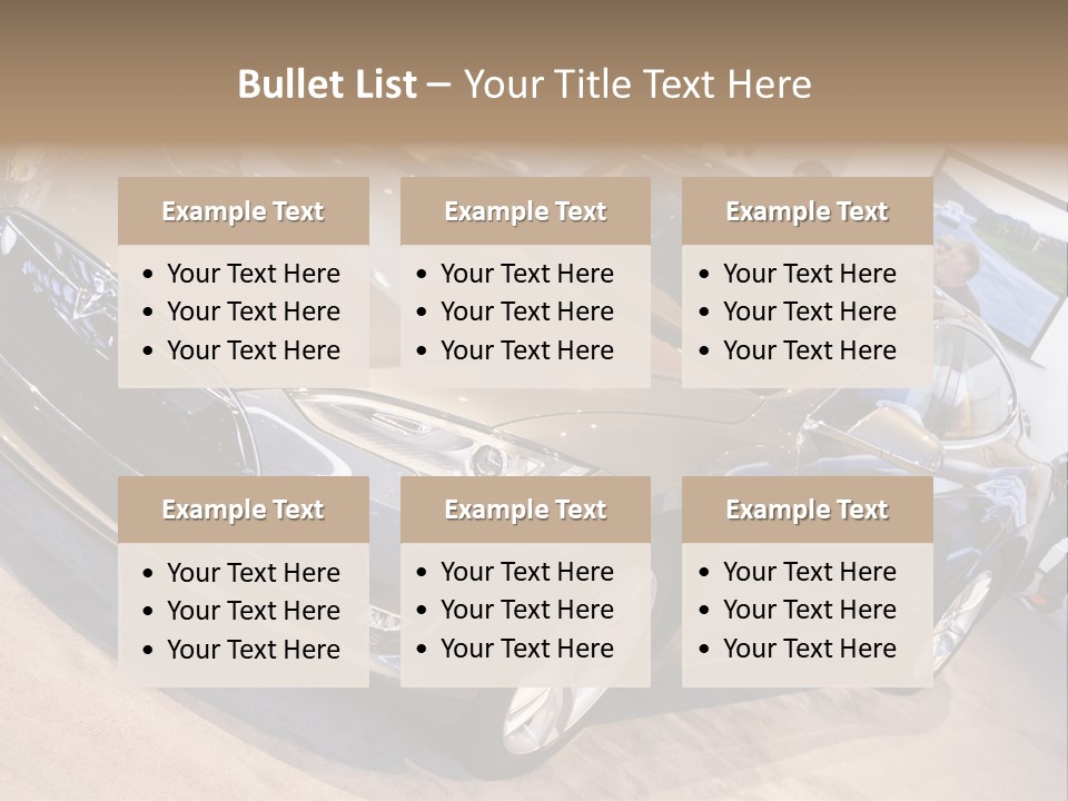 Vehicle Michigan Naias PowerPoint Template