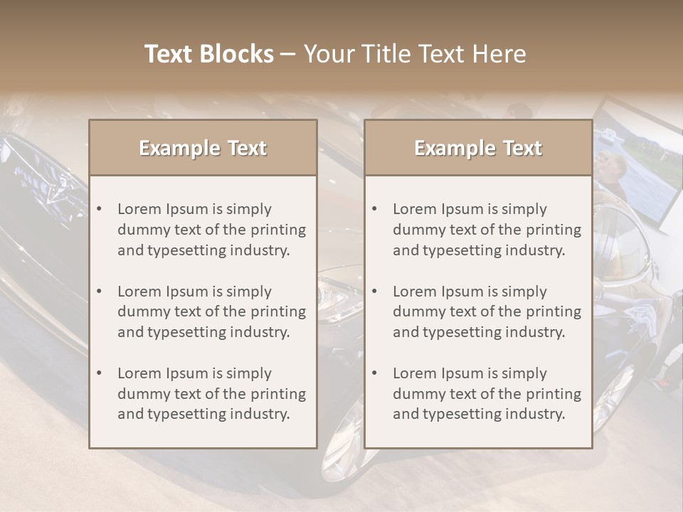 Vehicle Michigan Naias PowerPoint Template
