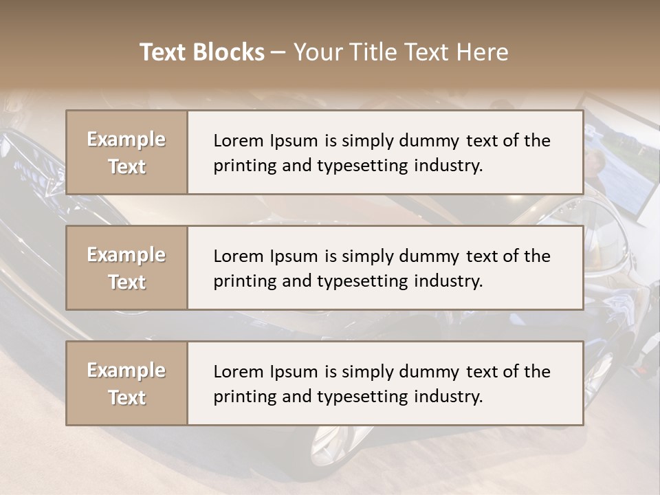 Vehicle Michigan Naias PowerPoint Template