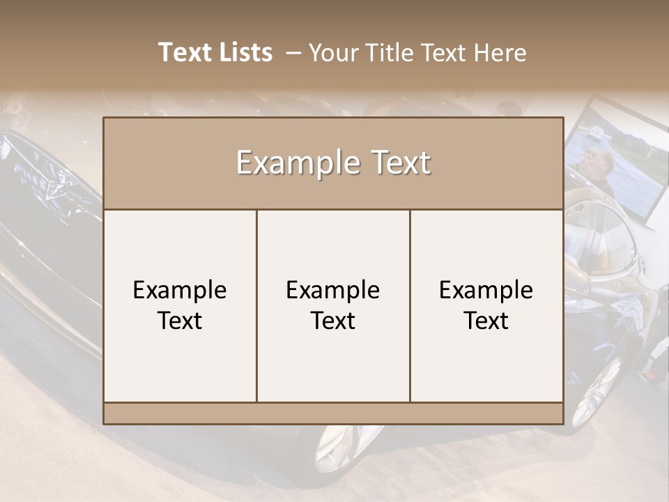 Vehicle Michigan Naias PowerPoint Template