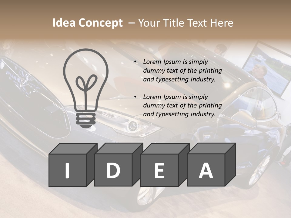 Vehicle Michigan Naias PowerPoint Template