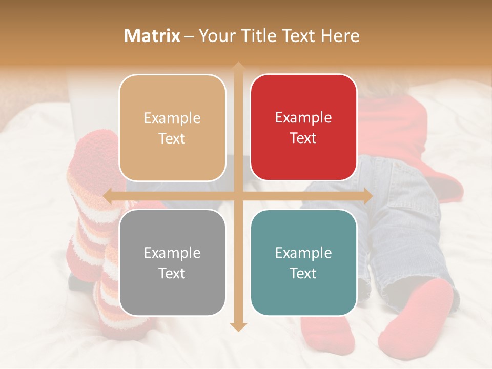 Female Personal Computer PowerPoint Template