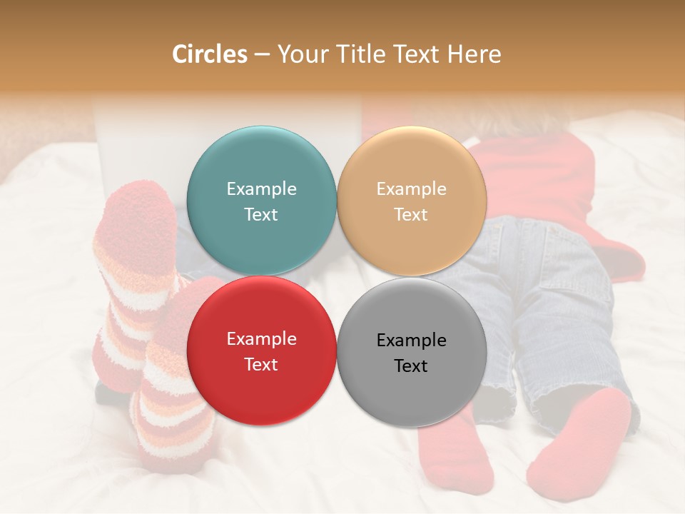 Female Personal Computer PowerPoint Template