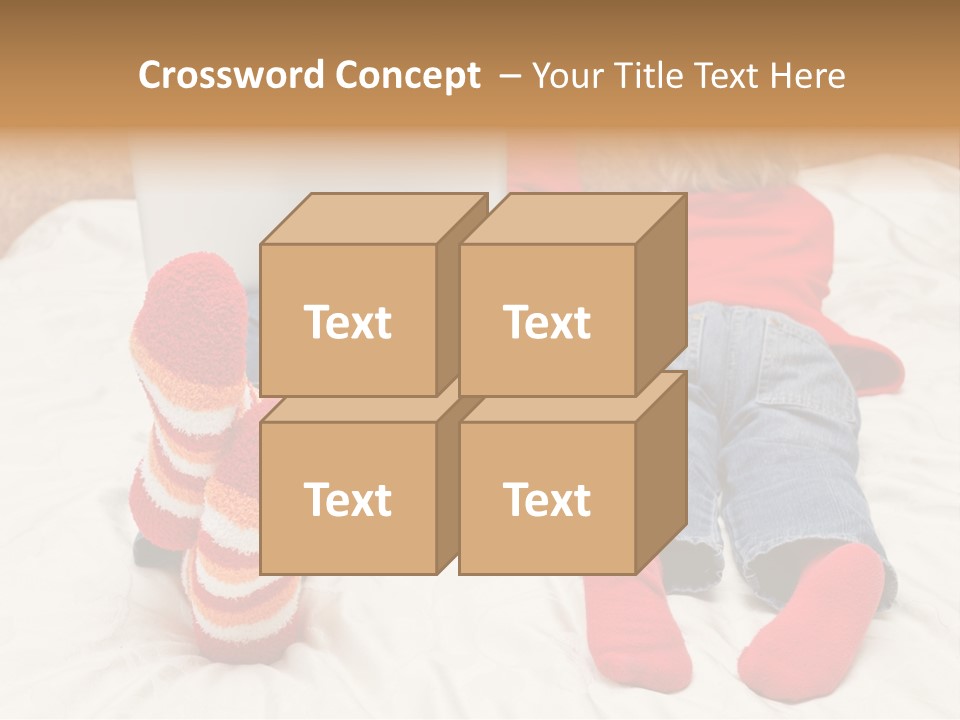 Female Personal Computer PowerPoint Template