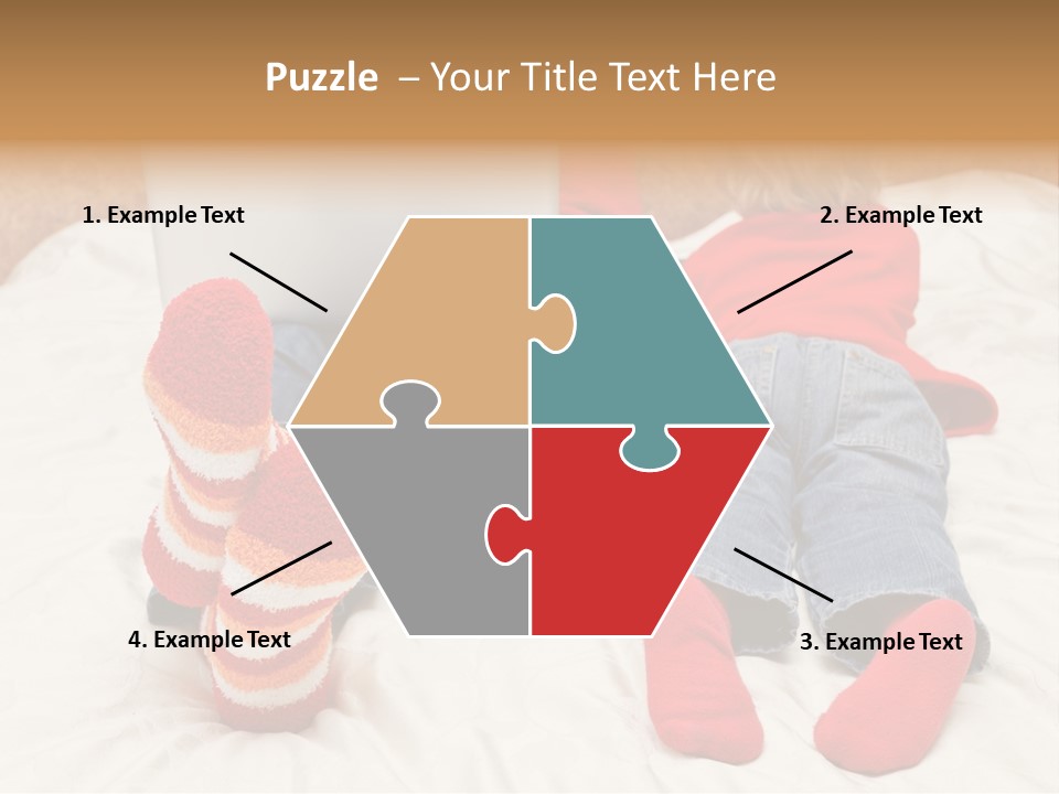 Female Personal Computer PowerPoint Template