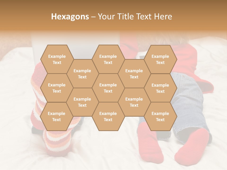 Female Personal Computer PowerPoint Template