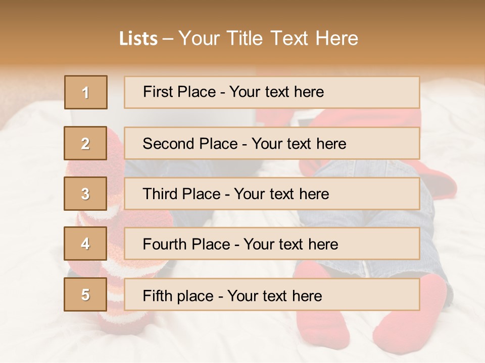 Female Personal Computer PowerPoint Template