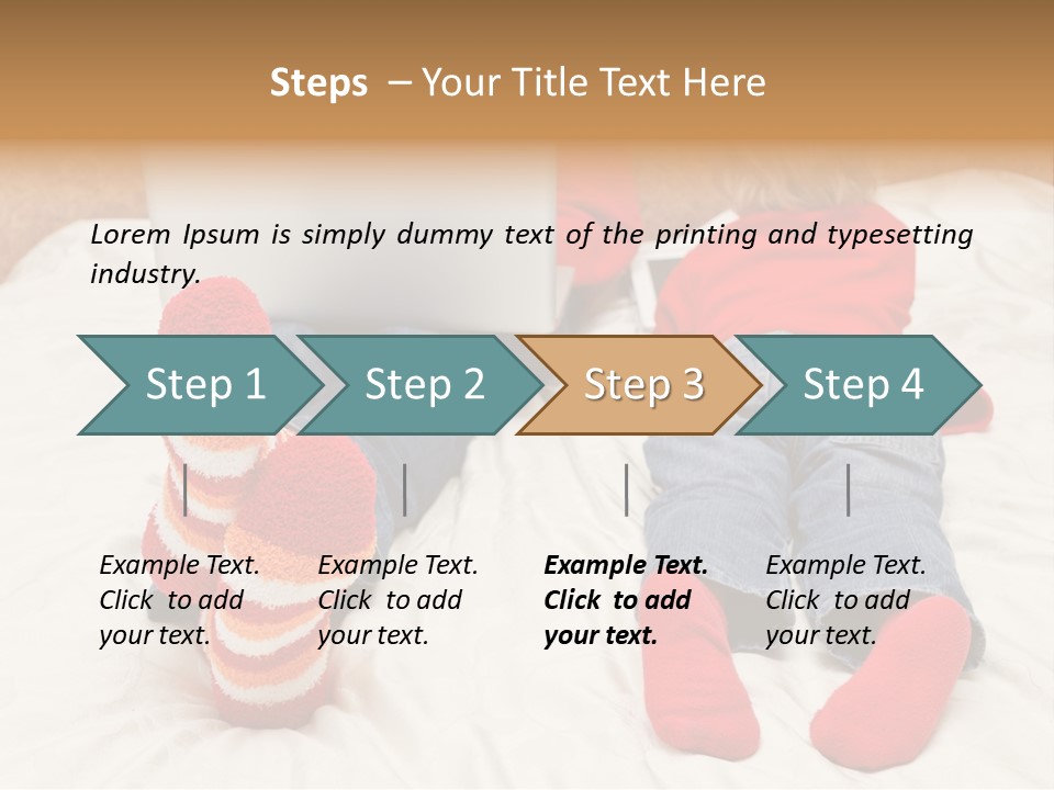 Female Personal Computer PowerPoint Template
