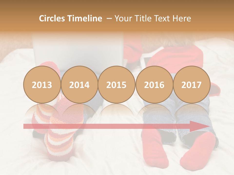 Female Personal Computer PowerPoint Template