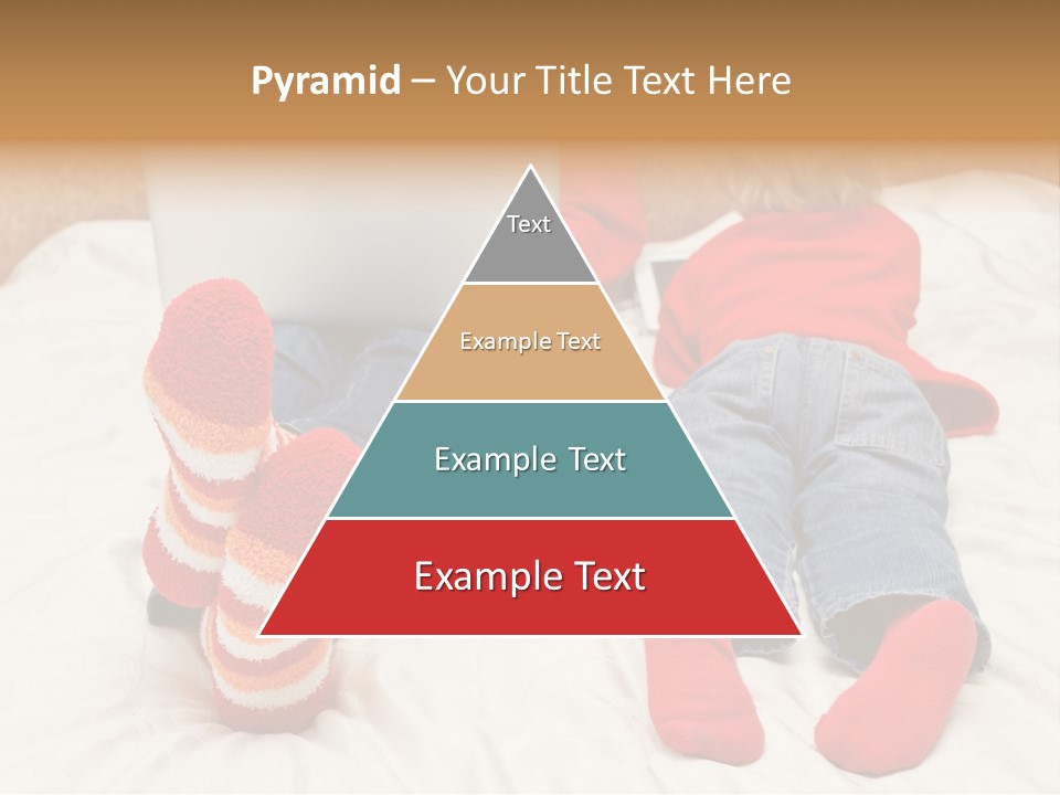 Female Personal Computer PowerPoint Template