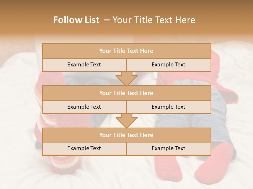 Female Personal Computer PowerPoint Template