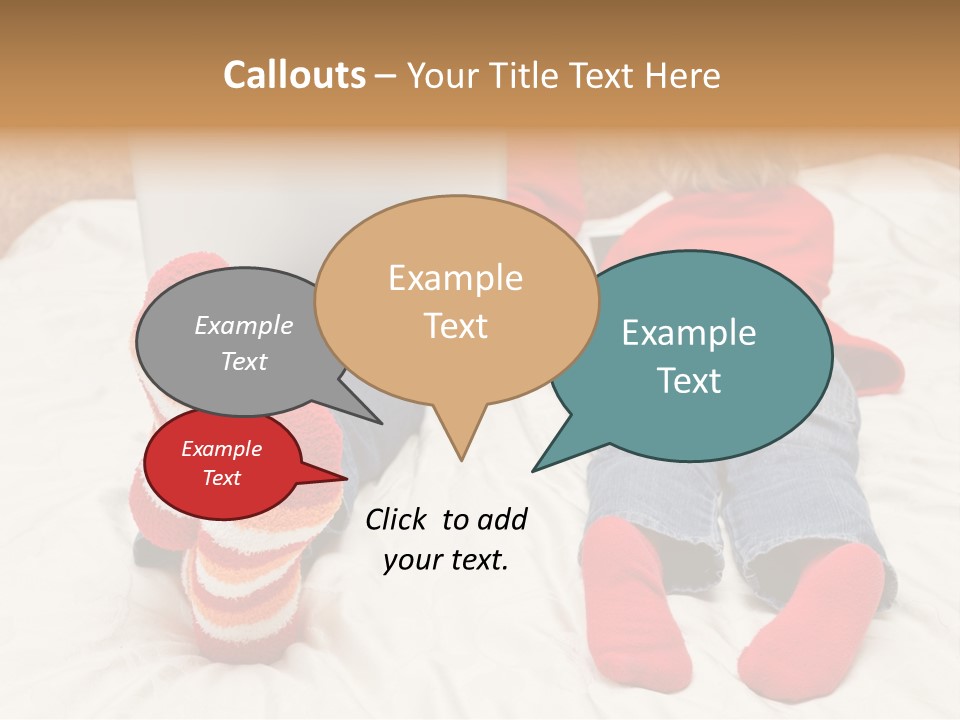 Female Personal Computer PowerPoint Template