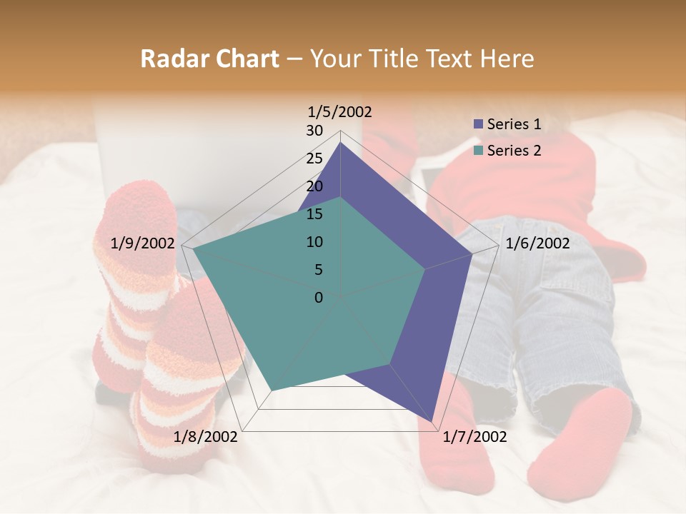 Female Personal Computer PowerPoint Template