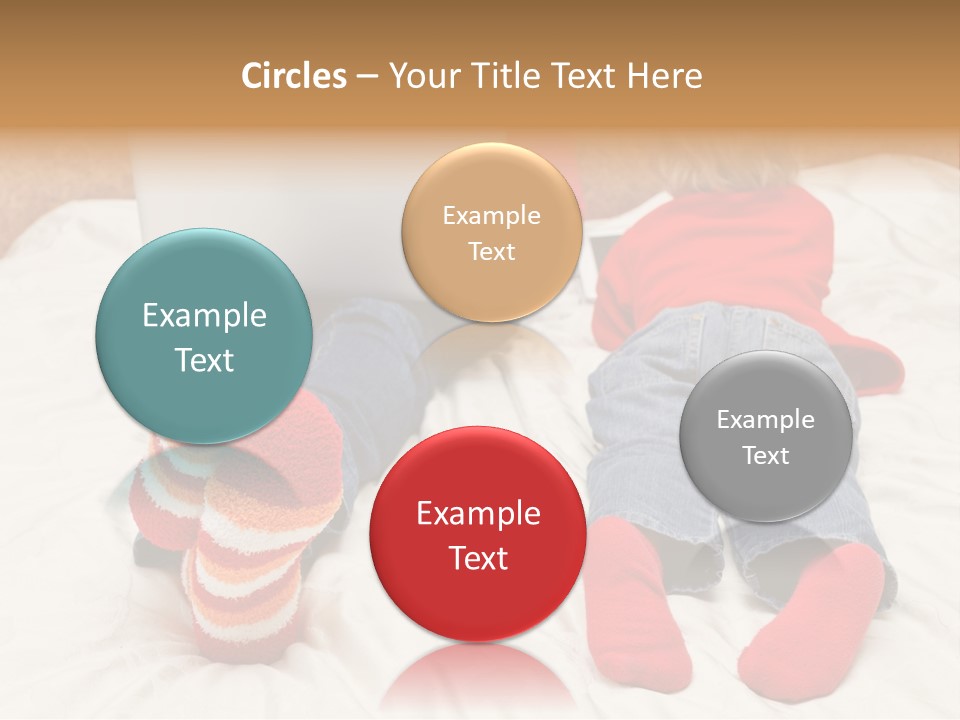 Female Personal Computer PowerPoint Template