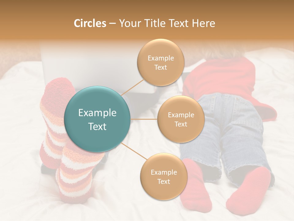 Female Personal Computer PowerPoint Template