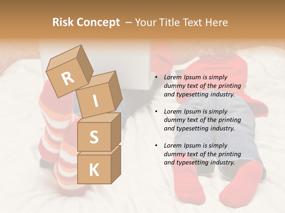 Female Personal Computer PowerPoint Template