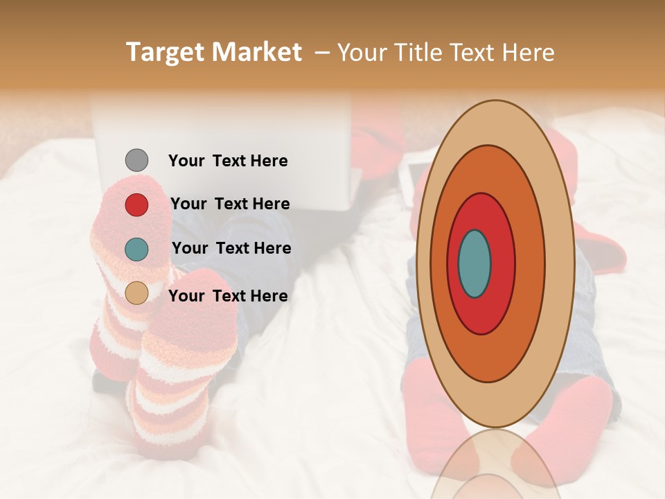 Female Personal Computer PowerPoint Template