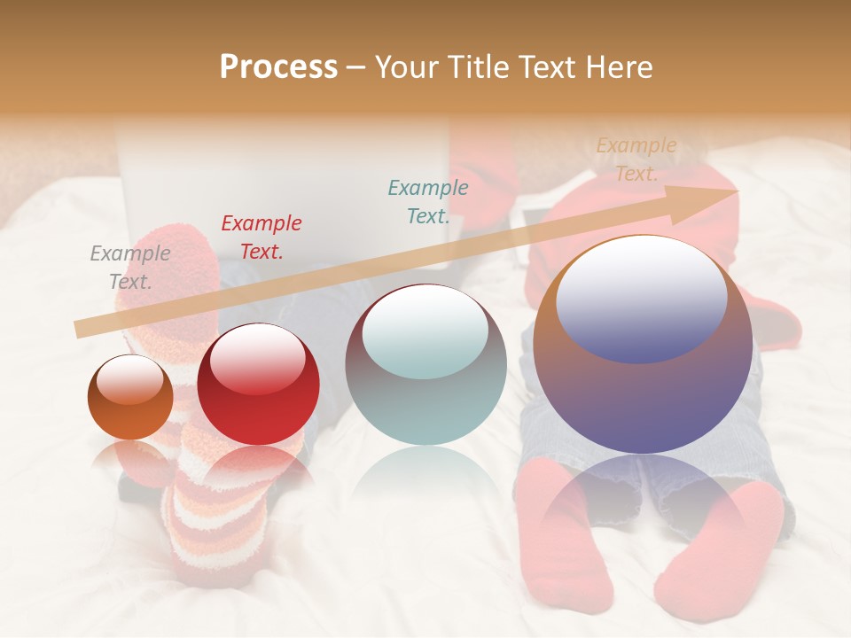 Female Personal Computer PowerPoint Template