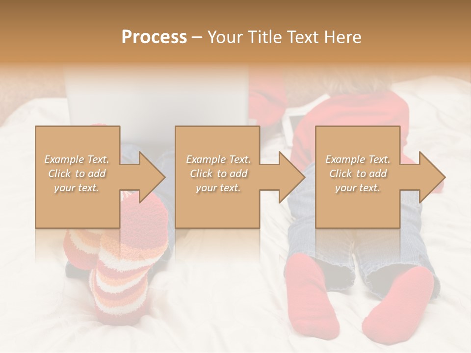 Female Personal Computer PowerPoint Template