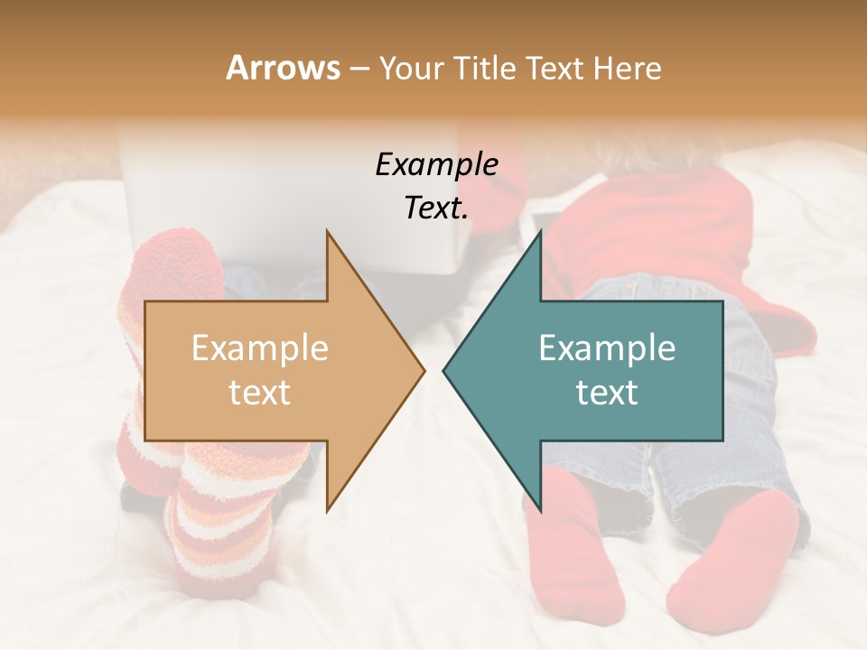 Female Personal Computer PowerPoint Template