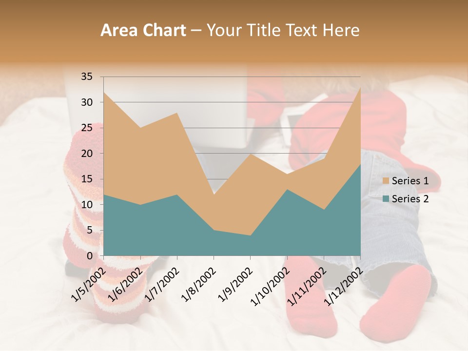 Female Personal Computer PowerPoint Template