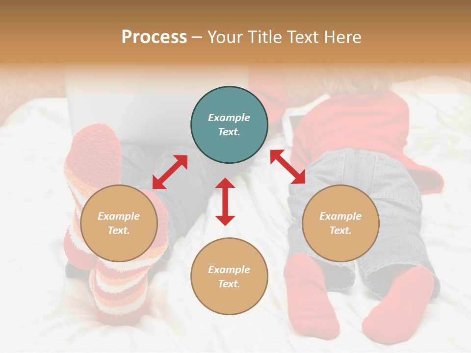 Female Personal Computer PowerPoint Template
