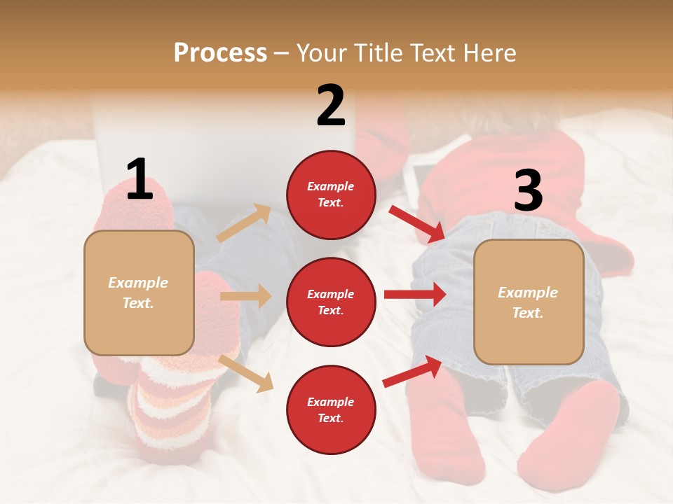 Female Personal Computer PowerPoint Template