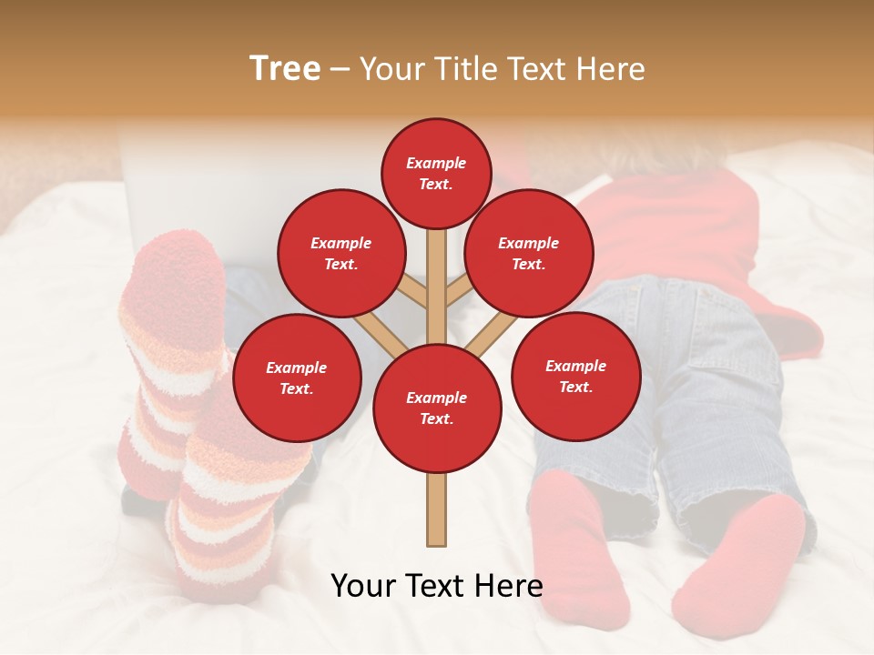 Female Personal Computer PowerPoint Template