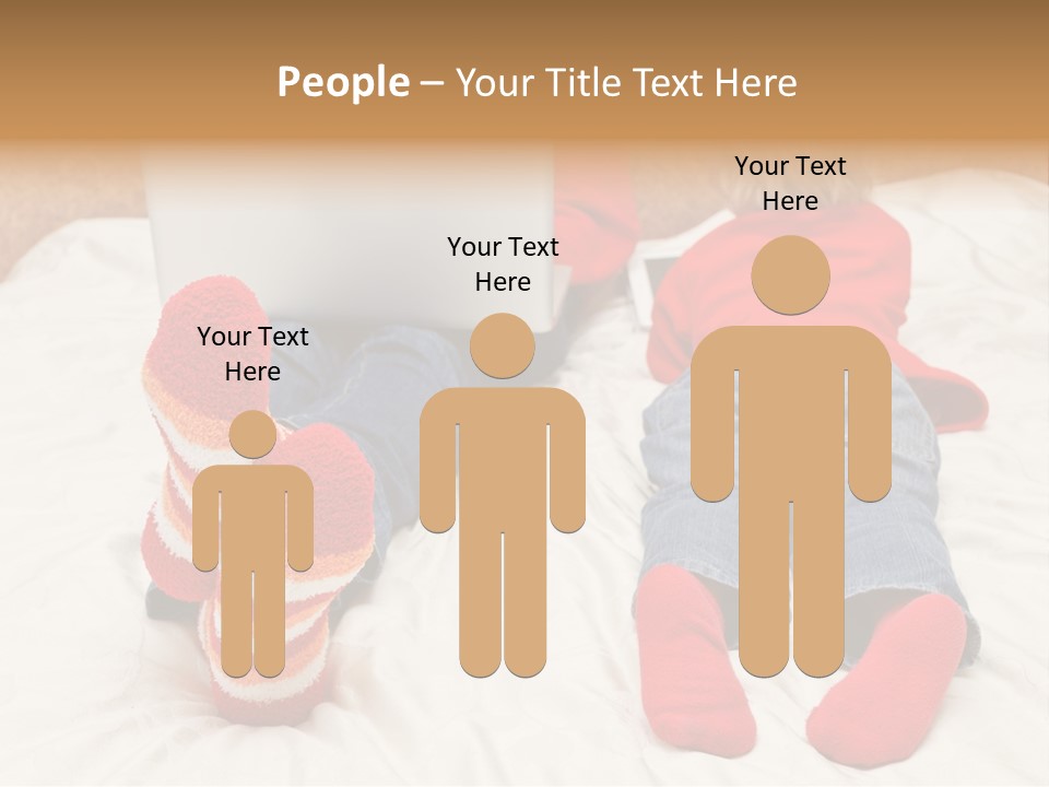 Female Personal Computer PowerPoint Template