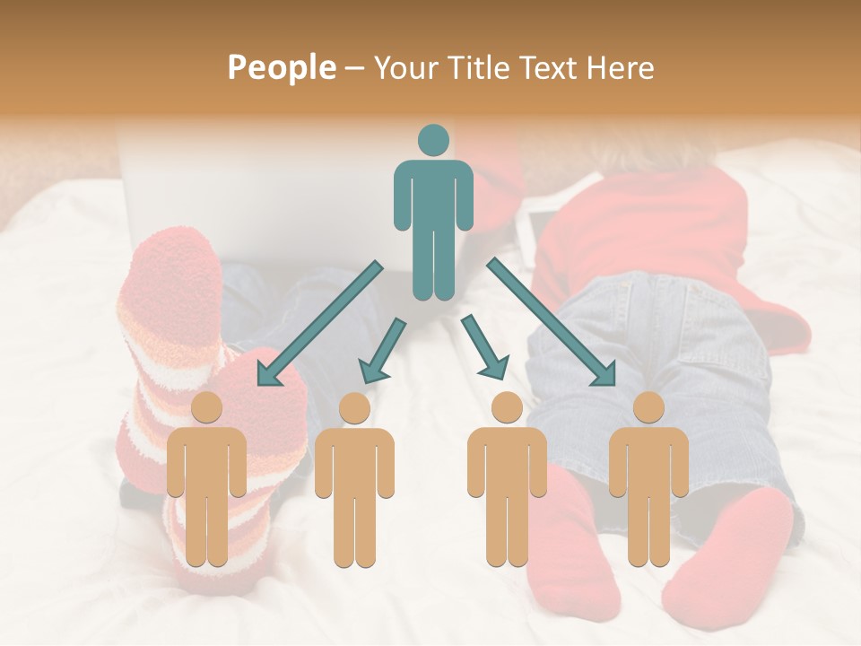 Female Personal Computer PowerPoint Template