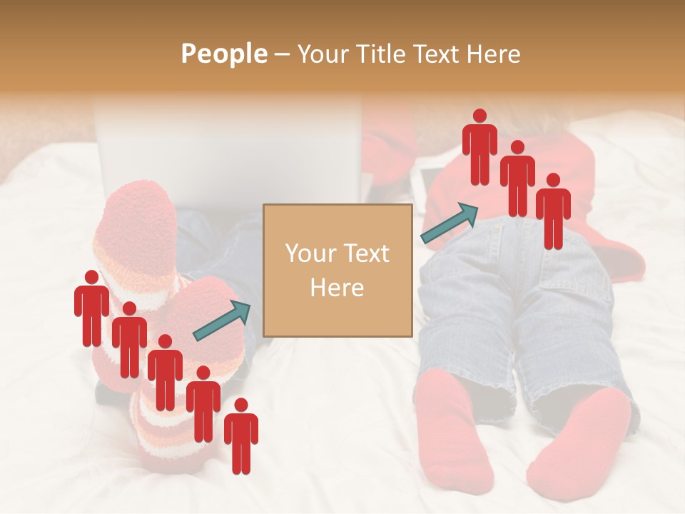 Female Personal Computer PowerPoint Template