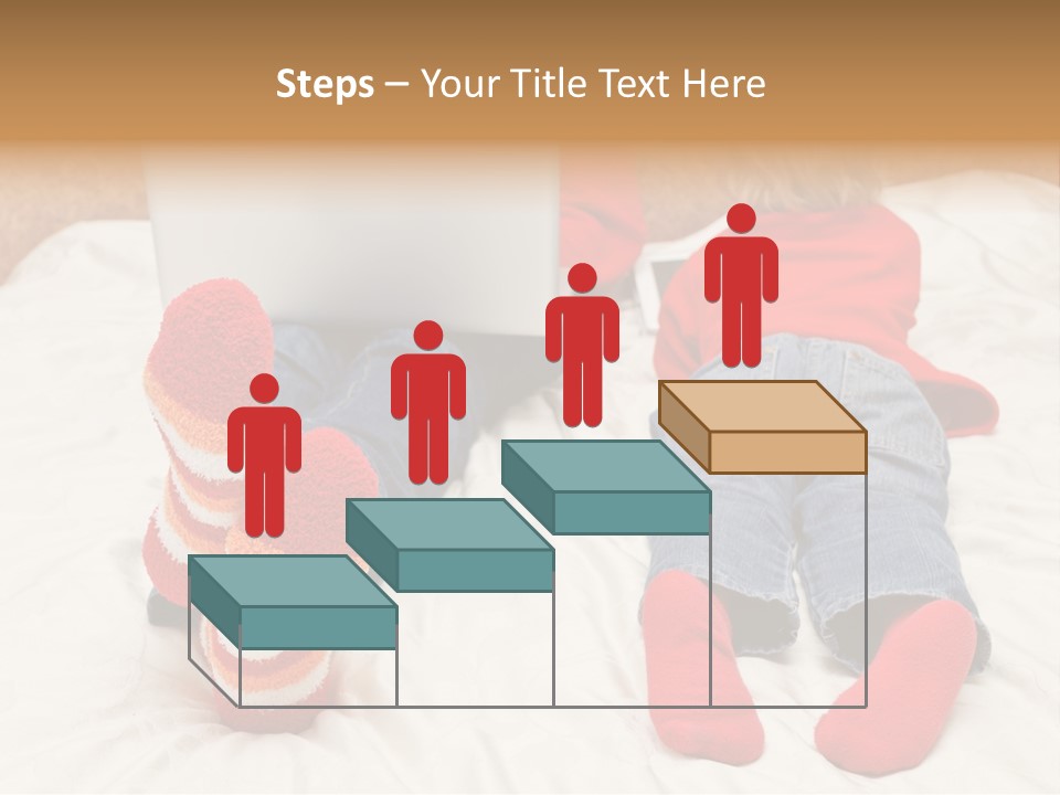 Female Personal Computer PowerPoint Template