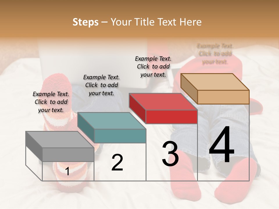 Female Personal Computer PowerPoint Template