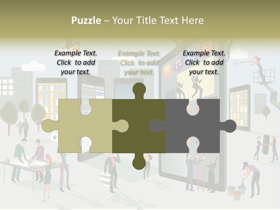 Work Upload Network PowerPoint Template