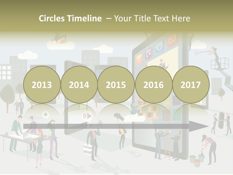 Work Upload Network PowerPoint Template