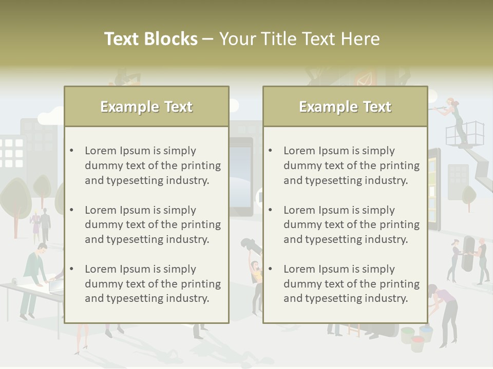 Work Upload Network PowerPoint Template